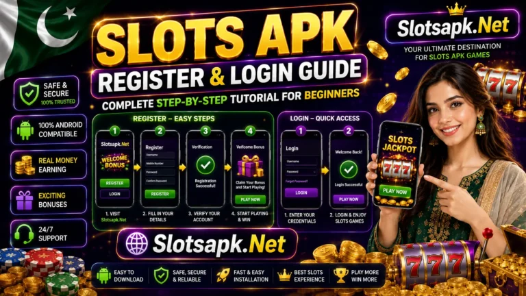 Register and Login Slots APK